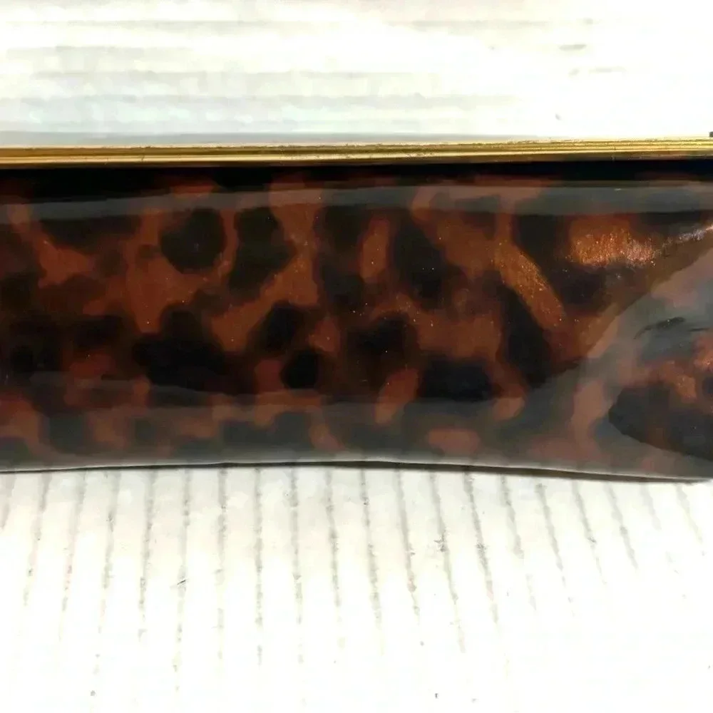 Tory Burch animal, print vinyl glasses holder